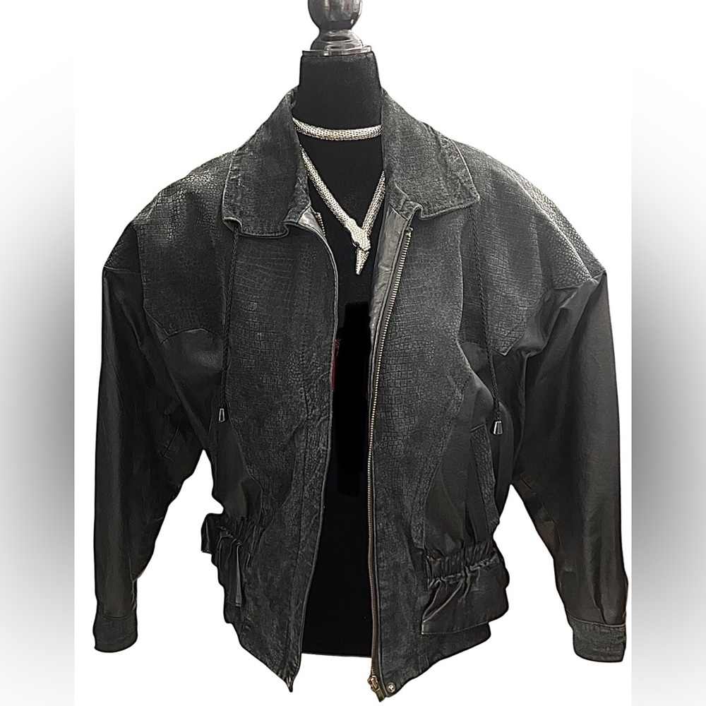 Vintage Batwing Leather Jacket